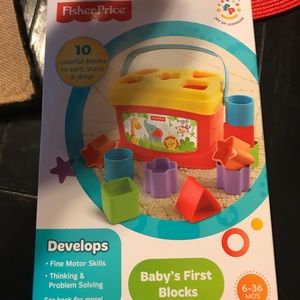 Brand new, Fisher price blocks toy